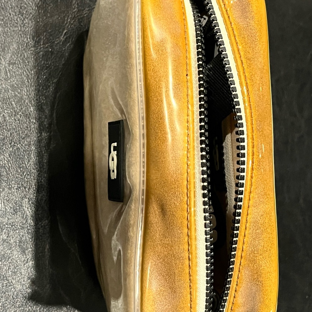 UGG Tan and Cream Shearling Bag Crossbody purse Janey II - Picture 7 of 7